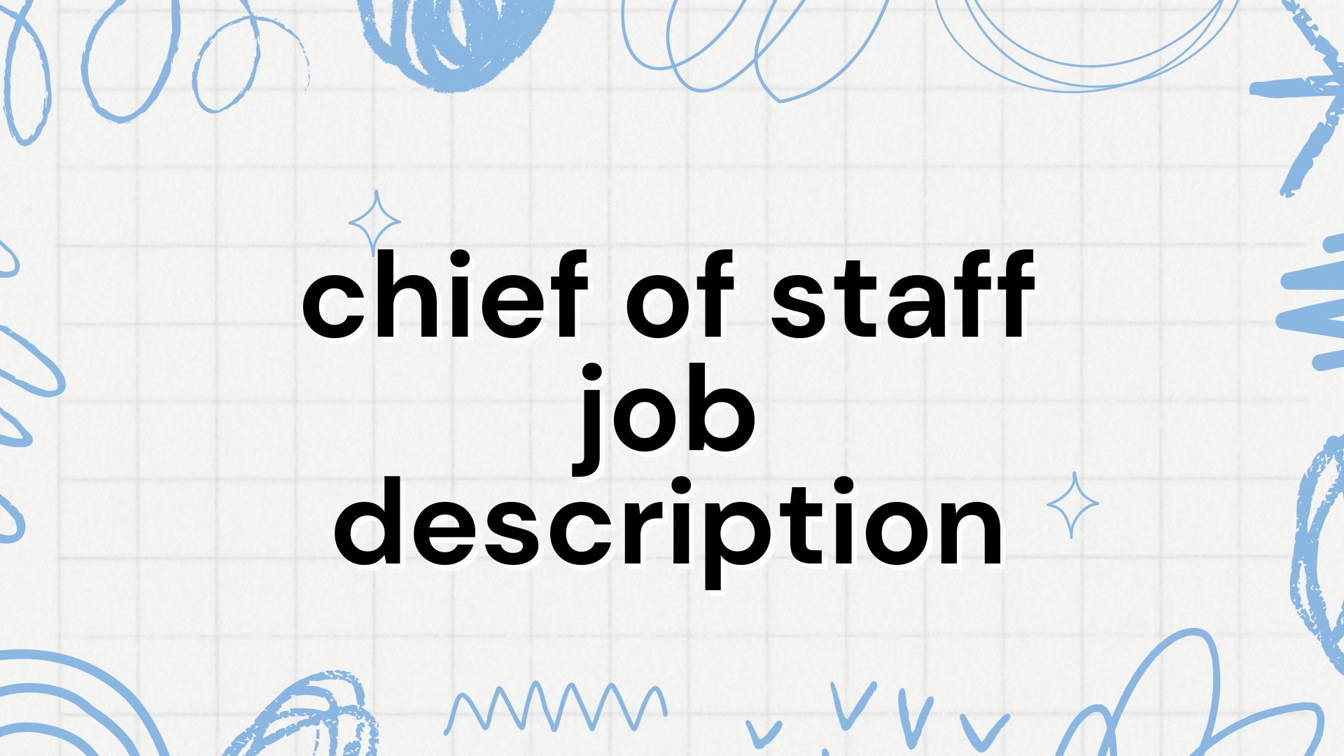 chief of staff job description