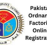 Pakistan Ordnance Factories Online Registration